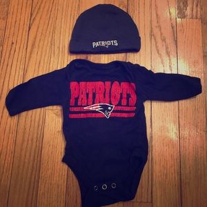 Patriots newborn onesie